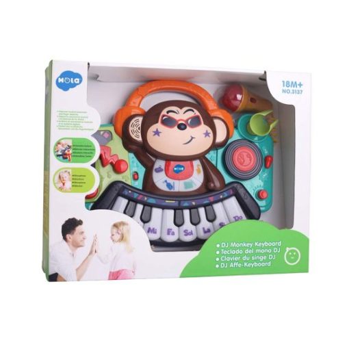 اسباب بازی موزیکال پیانو ارگ میمون هولی تویز -DJ Monkey Keyboard Hola Toys 3137