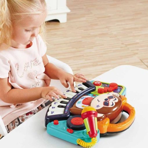 اسباب بازی موزیکال پیانو ارگ میمون هولی تویز -DJ Monkey Keyboard Hola Toys 3137 - Image 2