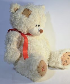 عروسک خرس پولیشی نشسته سفید me to you
