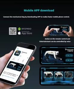 سگ رباتیک مجهز به اپلیکیشن موبایل و ریموت کنترل