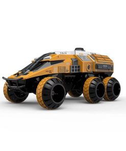 ماشین کنترلی مریخ نورد با طراحی Mars Detecting Car در رنگ زرد، دارای سیستم 6WD و شلیک گلوله آبی، به همراه ریموت کنترل 2.4GHz