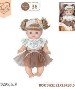 عروسک نوزاد سیلیکونی Baby So Lovely با لباس گل‌دار و هدبند – مناسب دختران