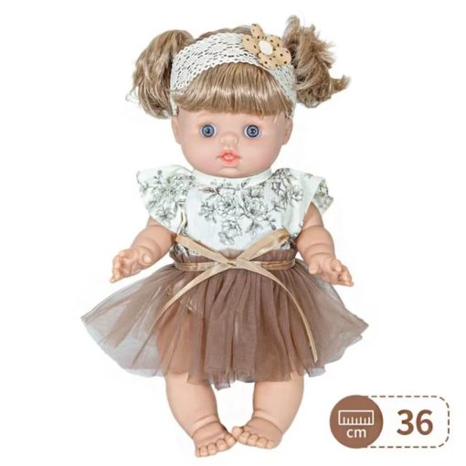 عروسک نوزاد سیلیکونی Baby So Lovely با لباس گل‌دار و هدبند – مناسب دختران - Image 2