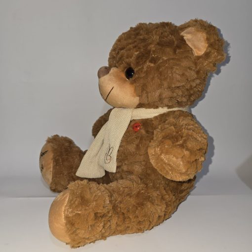 عروسک خرس پولیشی شال‌دار قهوه‌ای Baby Bear Love FRJ - Image 2
