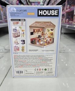 کیت ساختنی مینیاتوری کافه گربهها کد 4589 مدل DREAMY LED اصل و 145 قطعه - Image 5