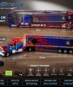 تریلی کنترلی اسباب بازی ۶۱ سانتی HEAVY TRUCK مدل ۸۷۲۲